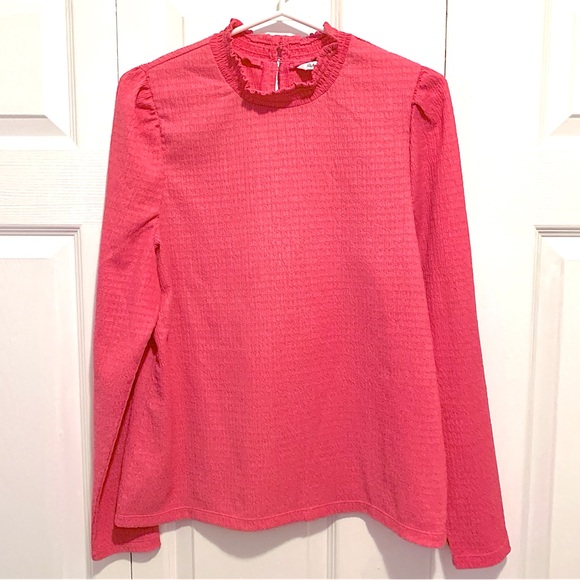 REITMANS Pink Textured Long Sleeved Top - Picture 1 of 5